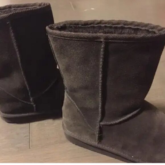 NINE WEST Classic Suede look Ankle Knee Low Heel Boots Women’s Size 7 - Picture 3 of 6